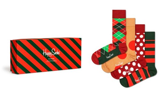 Zestaw skarpetek Happy Socks 4-pak Holiday Classics XHCG09-4300